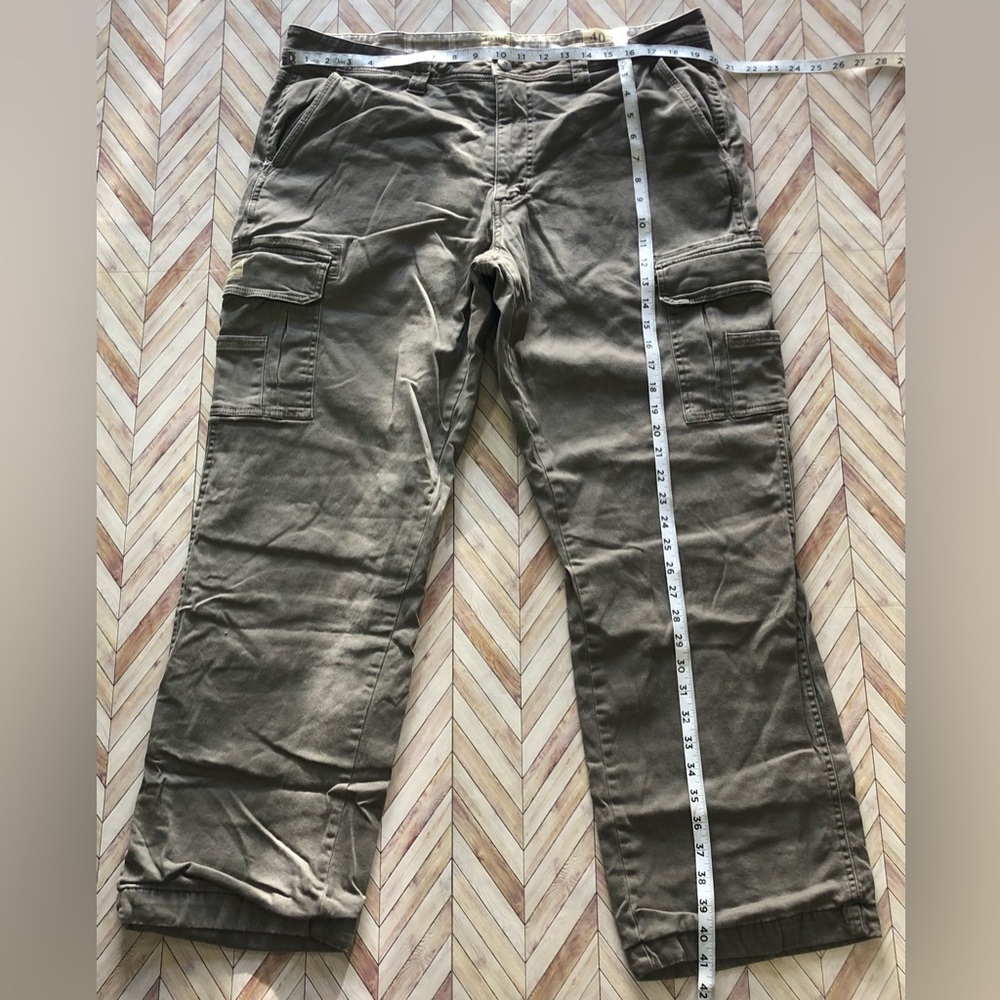 Red Head Brand Co. Flannel Lined Cargo Pants Men’s Size Tan 40/32 - Picture 6 of 6